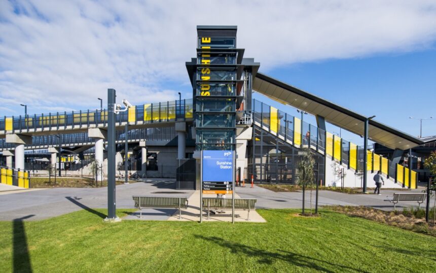 Sunshine Station is being rebuilt for the Melbourne Airport Rail Link