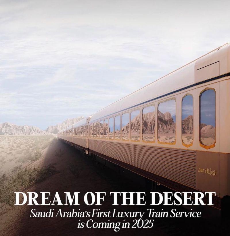 “Dream of the Desert", the first five-star luxury train in the Middle East