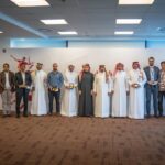 Officials and participants of first edition of Qatar Rail Olympics.